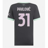 AC Milan Strahinja Pavlovic #31 Tredje Tröja Kvinnor 2024-25 Korta ärmar